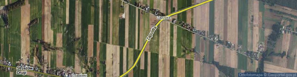 Zdjęcie satelitarne Zapustka ul.